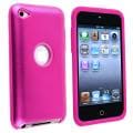 Pink Skin/ Pink Aluminum Hybrid Case for Apple iPod Touch Generation 4