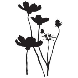 Poppies & Peonies Foam Stamps 9.75