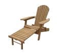Foldable Adirondack Chair with Pull Out Ottoman