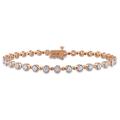 14k Pink Gold 1-1/2ct TDW Diamond Tennis Bracelet (G-H, SI1)