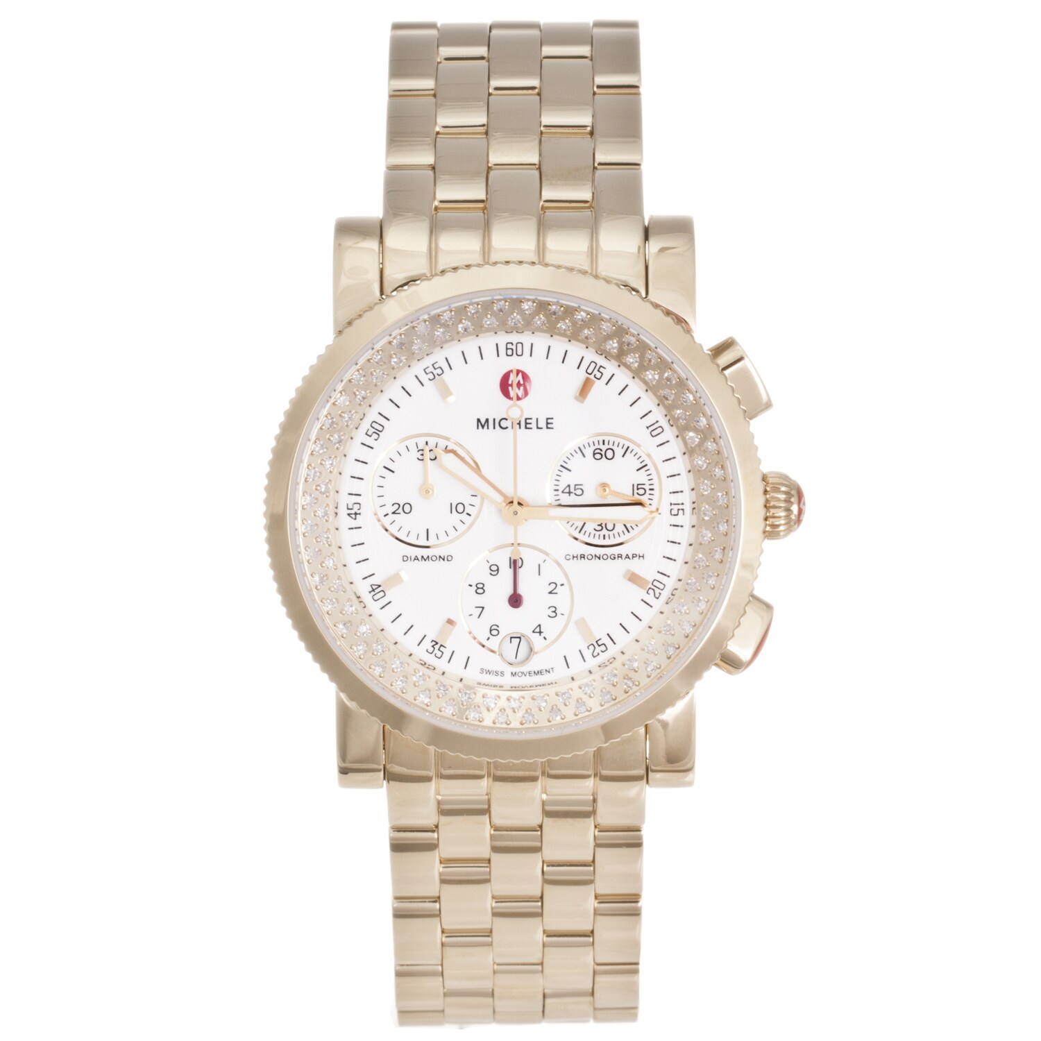 Michele Women's 'Sport Sail' 18k Gold Plated Watch 14270749