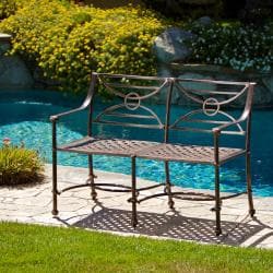 Christopher Knight Home Megan Outdoor Cast Aluminum Bench