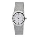 Skagen Women's Oval Case White Dial Stainless Steel Watch