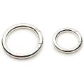 Accessory Loops Clasps-Silver Circle 2/Pkg