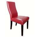 Livorna Faux Leather Red Curved-back Dining Chairs (Set of 2)