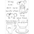Honeypop Clear Stamp Set-Teacup Mouse