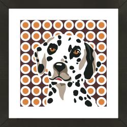 Vintage 'Dalmatian' Gallery Framed Giclee Print