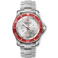 Victorinox Swiss Army Men's Maverick GS Red Bezel Stainless Bracelet Watch