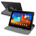 Black 360 Swivel Leather Case for Samsung Galaxy Tab 10.1 P750
