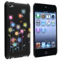 Black Snap-on Rubber Coated Case for Apple iPod Touch Generation 4
