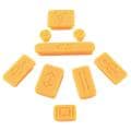 Orange Anti-Dust Silicone Plug Cap for Apple MacBook Pro (Set of 9)
