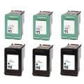 Hewlett Packard 95/98 Black/Color Ink Cartridge (Pack of 6) (Remanufactured)