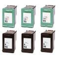 Hewlett Packard HP 94/95 Black /Color Ink Cartridge (Pack of 6) (Remanufactured)