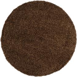 Woven Brown Conch Rug (4' Round)