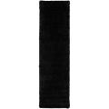 Woven Black Spini Plush Shag (2'3 x 8')
