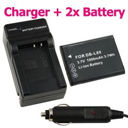 BasAccBattery/ Charger for Pentax D-Li88/ Optio H90/ P70/ P80/ W90
