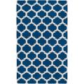 Hand-woven Blue Wool Blinov Rug (5' x 8')