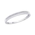 10k White Gold 1/5ct TDW Diamond Wedding Band