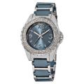 Akribos XXIV Women's Quartz Crystal Ceramic Bracelet Watch