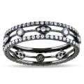 Miadora 18k White Gold 2/3ct TDW Diamond Eternity Ring (G-H, SI1-SI2) (Size 7)