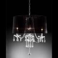 Crystal Black Silk Chandelier
