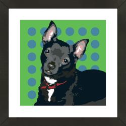 Framed Rat Terrier Giclee Print Photo