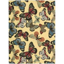 Indoor/ Outdoor Yellow Rug (7'9 x 10'10)