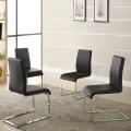 ETHAN HOME Wragby Black Contoured Modern Dining Chair (Set of 4)