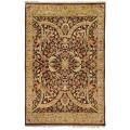 Hand-knotted Brown Maine Ave Semi-worsted New Zealand Wool Rug (8'6 x 11'6)