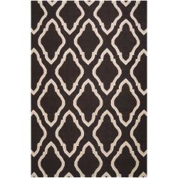 Jill Rosenwald Hand-woven Black Yeren Wool Rug (8' x 11')
