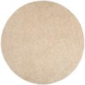 Woven Beige Calucy Plush Shag (4' Round)
