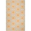 Jill Rosenwald Hand-woven Yellow Chichen Wool Rug (5' x 8')
