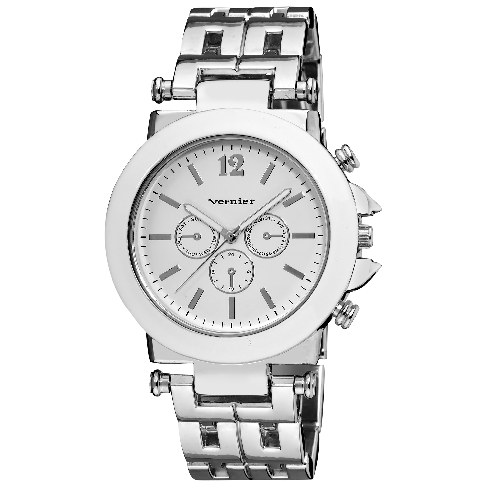 Vernier Women's Faux Chrono Pattern Bracelet Quartz Watch