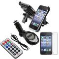 Screen Protector/ Car Phone Holder/ FM transmitter for Apple iPhone 3G