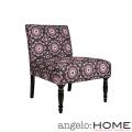 angelo:HOME Bradstreet Modern Pinwheel Dark Gray Armless Chair