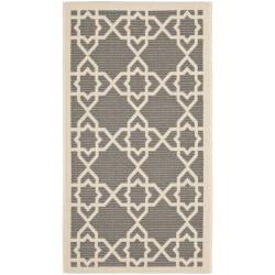 Poolside Grey/ Beige Indoor/ Outdoor Rug (2' x 3'7)