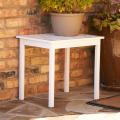 Abella White End Table