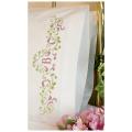Elegant Monogram Pillowcase Pair Stamped Embroidery-20"X30"