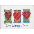 Live, Laugh, Love Punch Needle Kit-7"X5"