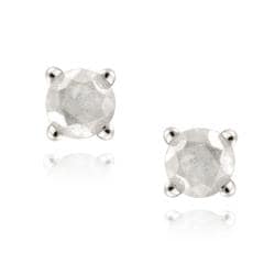 DB Designs Sterling Silver 1/8ct TDW Diamond Stud Earrings