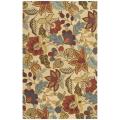 Handmade Botanical Gardens Beige Wool Rug (7' 6 x 9' 6)