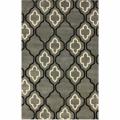 Handmade Luna Moroccan Trellis Grey Wool Rug (7'6 x 9'6)