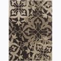 Mandara Hand-tufted Floral Brown Wool Rug (9' x 13')