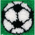 Wonderart Latch Hook Kit 8"X8"-Soccer