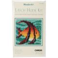 Wonderart Latch Hook Kit 12"X12"-Angel Fish