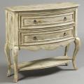 Hand-painted Distressed Natural Cream Accent Chest