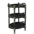 Hand-painted Distressed Brown Tray Table