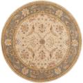 Hand-tufted Brown Caven New Zealand Wool Rug (8' Round)