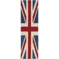 Hand-tufted Red Hillsborough East Union Jack Rug (2'6 x 8')