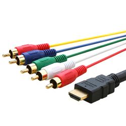 5-foot HDMI to 5 RCA Audio/ Video Component Cable